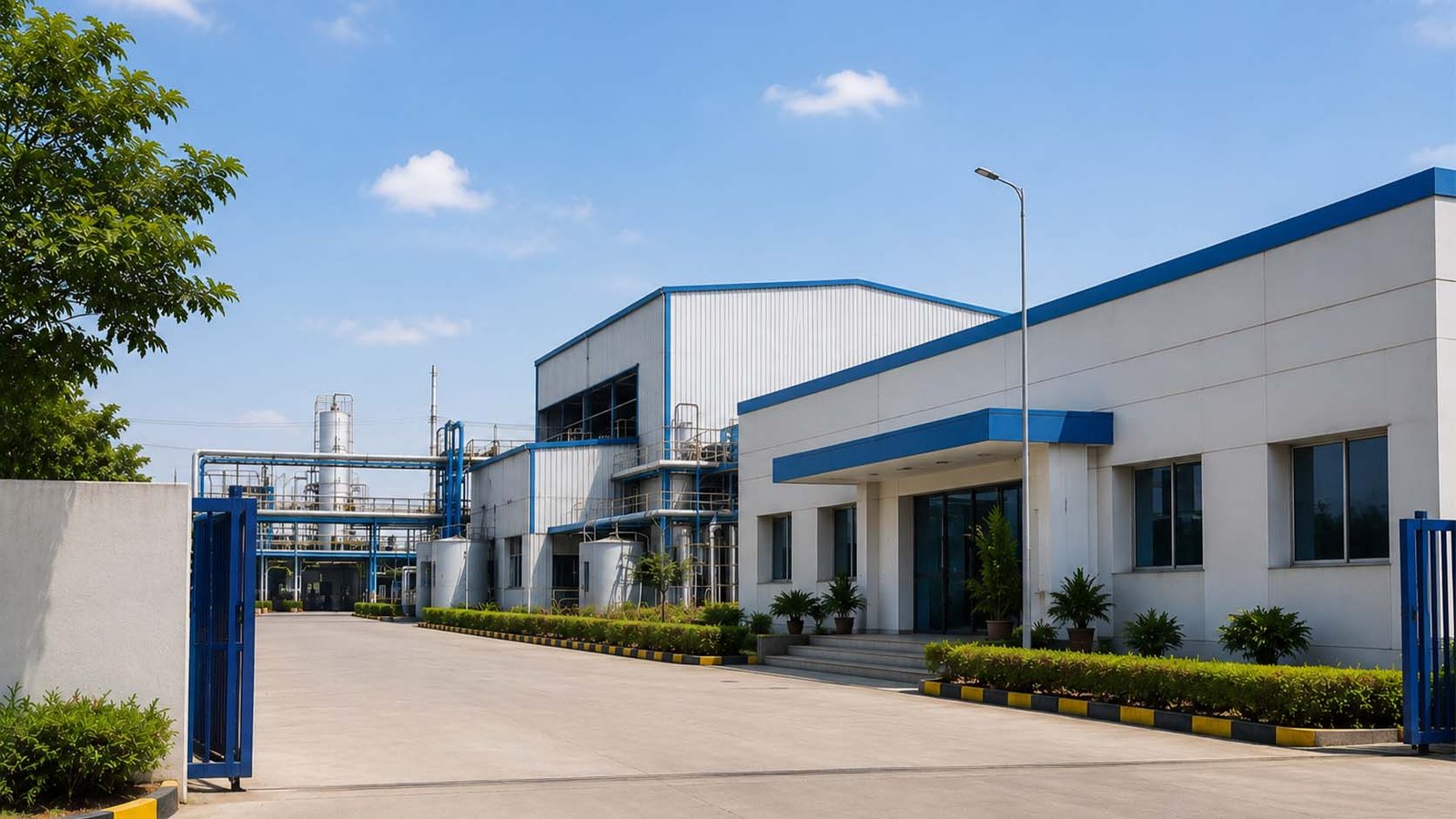 Shivanta Manufacturing plant reactor towers